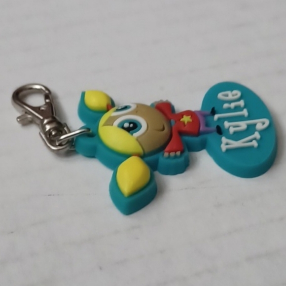4/$40 Blue Personalized Keychain/Zipper Charm - Kylie - Picture 3 of 4